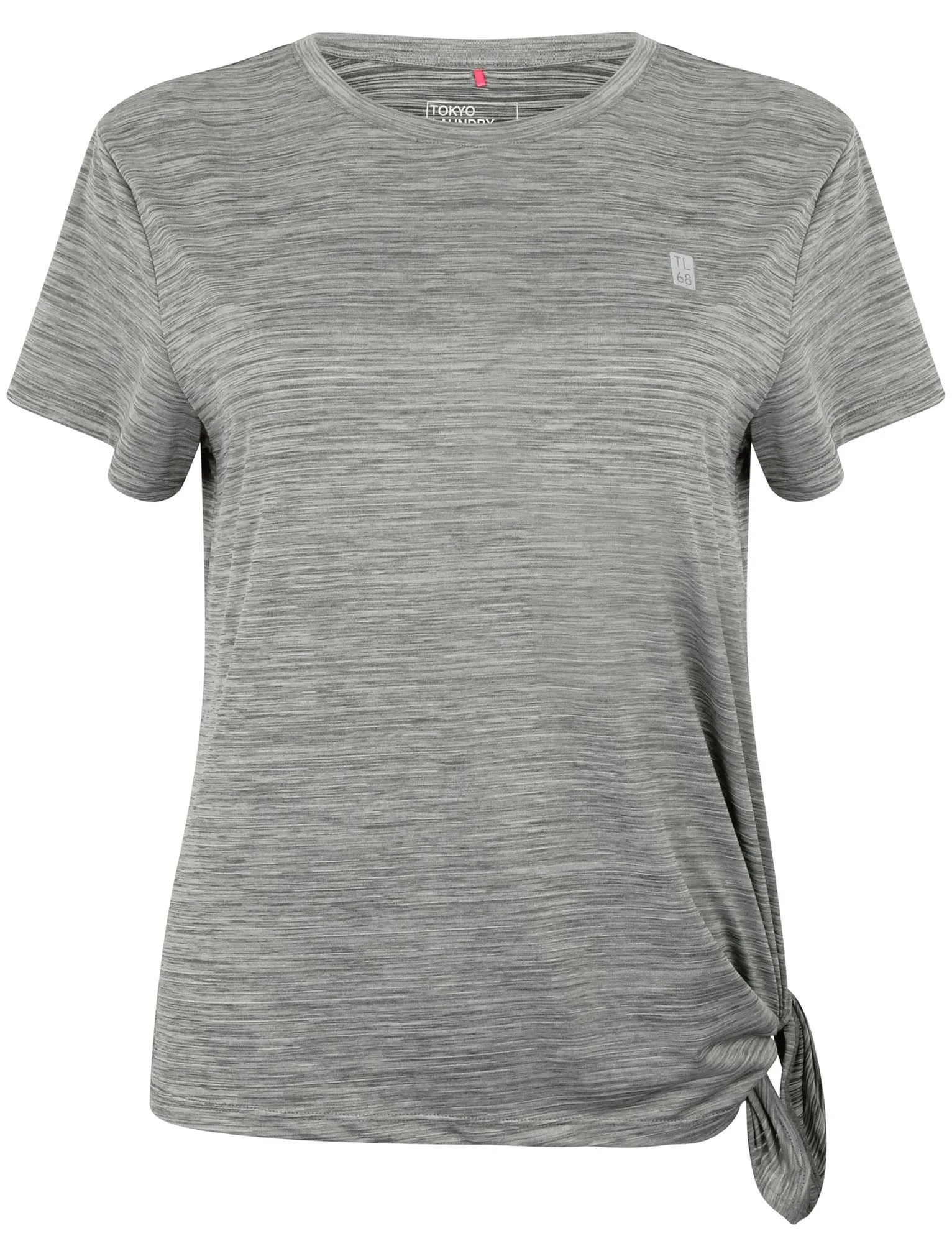 Matella Tie Side Sports Top in Mid Grey Marl - Tokyo Laundry Active sold by Tokyo Laundry product image thumbnail 4