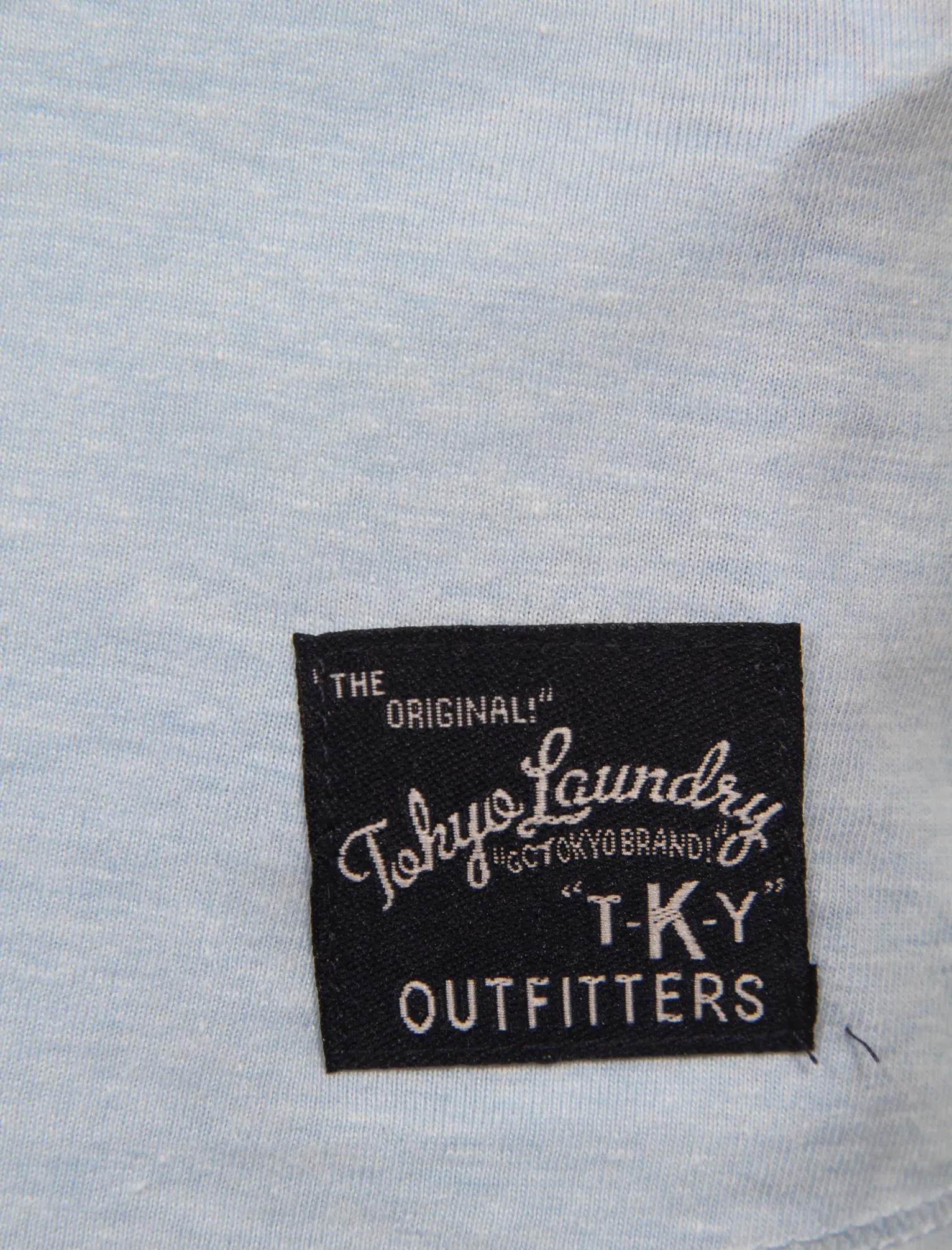 Dala Flocked Motif T-Shirt in Cashmere Blue - Tokyo Laundry sold by Tokyo Laundry product image thumbnail 4
