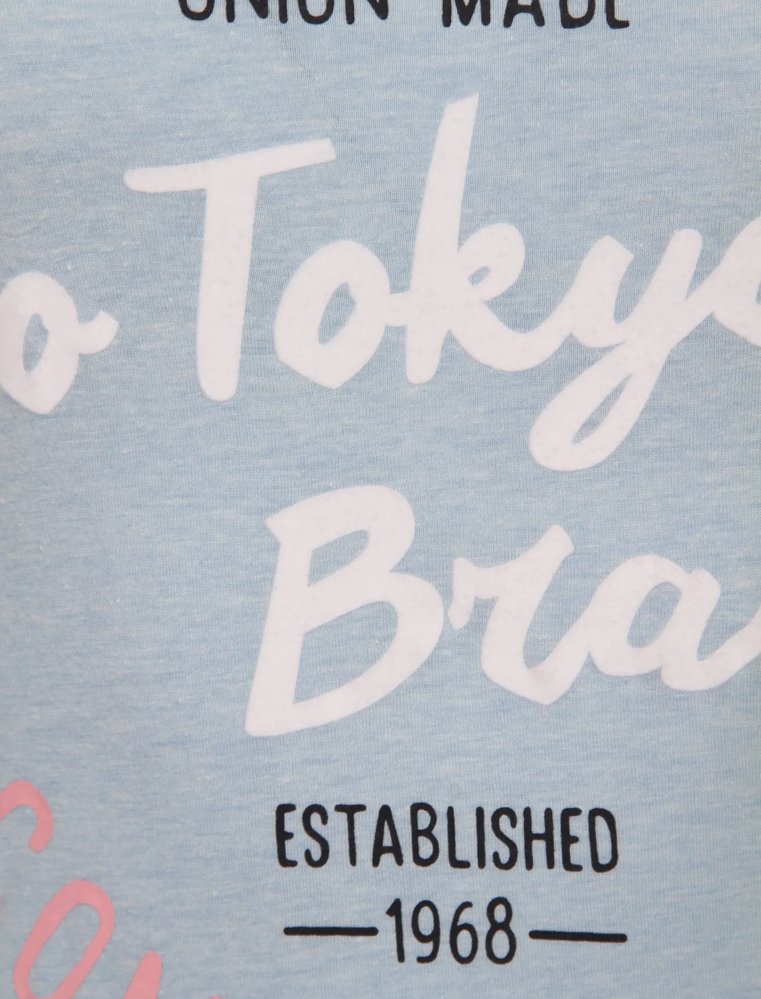 Dala Flocked Motif T-Shirt in Cashmere Blue - Tokyo Laundry sold by Tokyo Laundry product image thumbnail 3