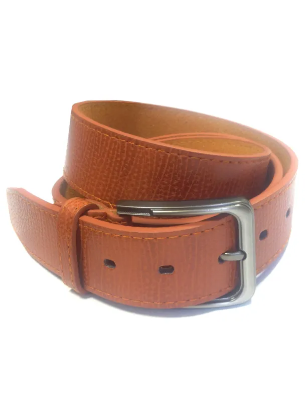 Mens Max Leather Belt in Tan sold by Tokyo Laundry