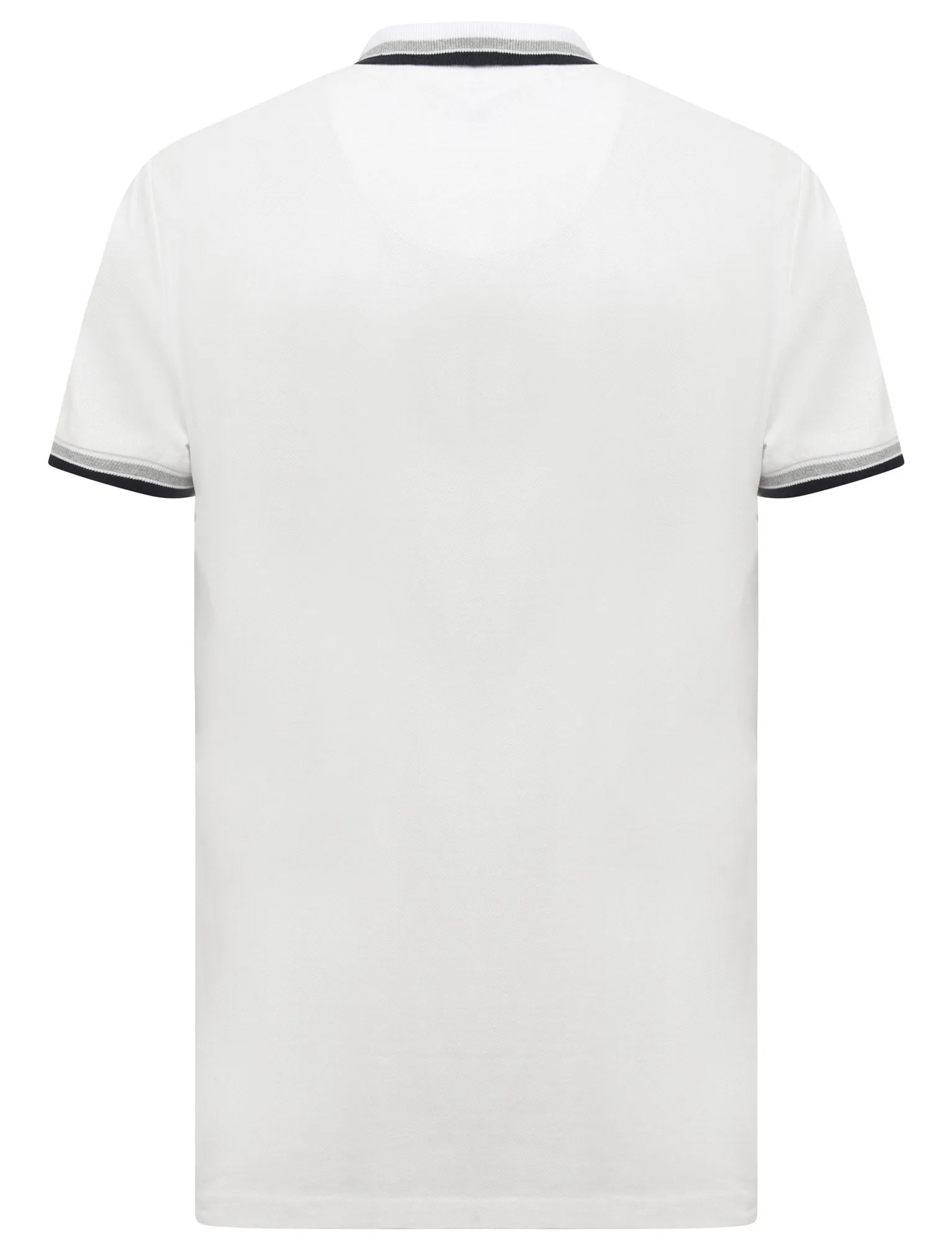 Sutton Cotton Pique Polo Shirt with Tipping In Bright White - Le Shark sold by Tokyo Laundry product image thumbnail 2