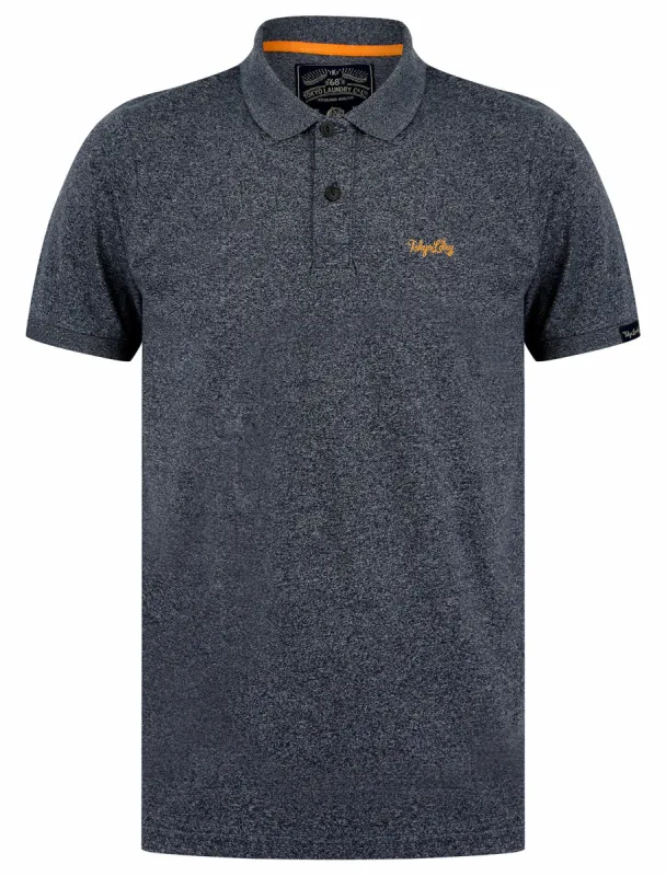 Kieran Grindle Cotton Blend Jersey Polo Shirt in Navy - Tokyo Laundry sold by Tokyo Laundry