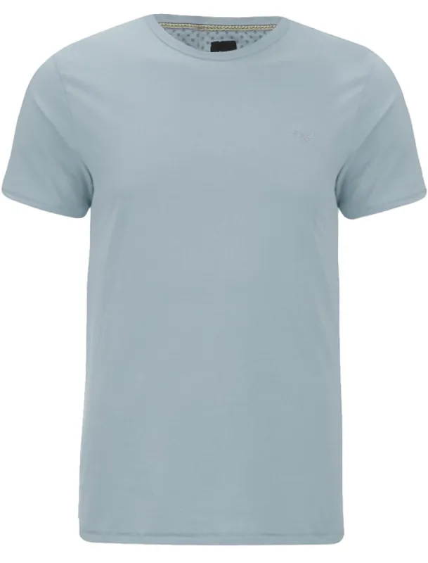William Basic Crew Neck Cotton T-Shirt in Cornflower Blue sold by Tokyo Laundry