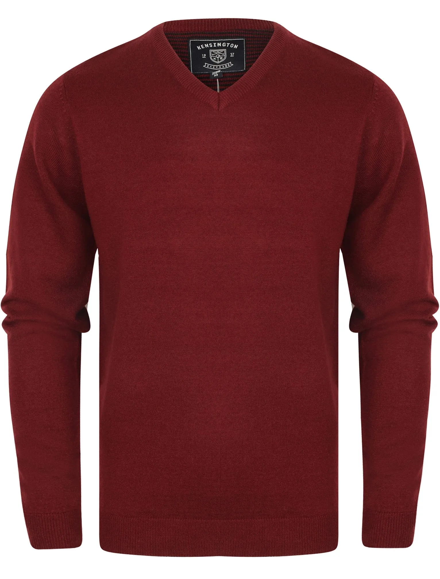Quarters Wool Blend V Neck Jumper In Oxblood - Kensington Eastside sold by Tokyo Laundry
