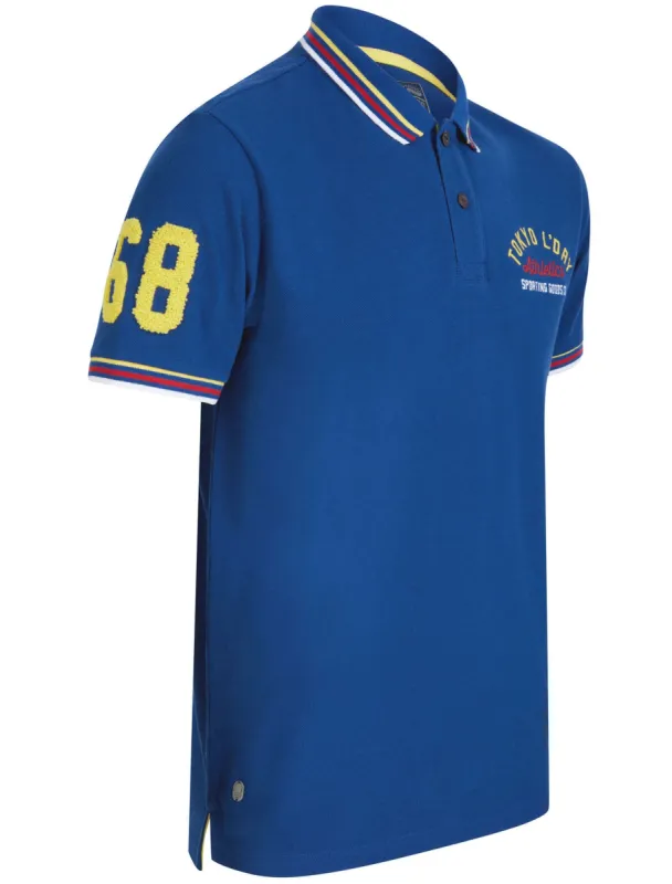 Parkersburg Cotton Pique Polo Shirt In Sodalite Blue - Tokyo Laundry sold by Tokyo Laundry