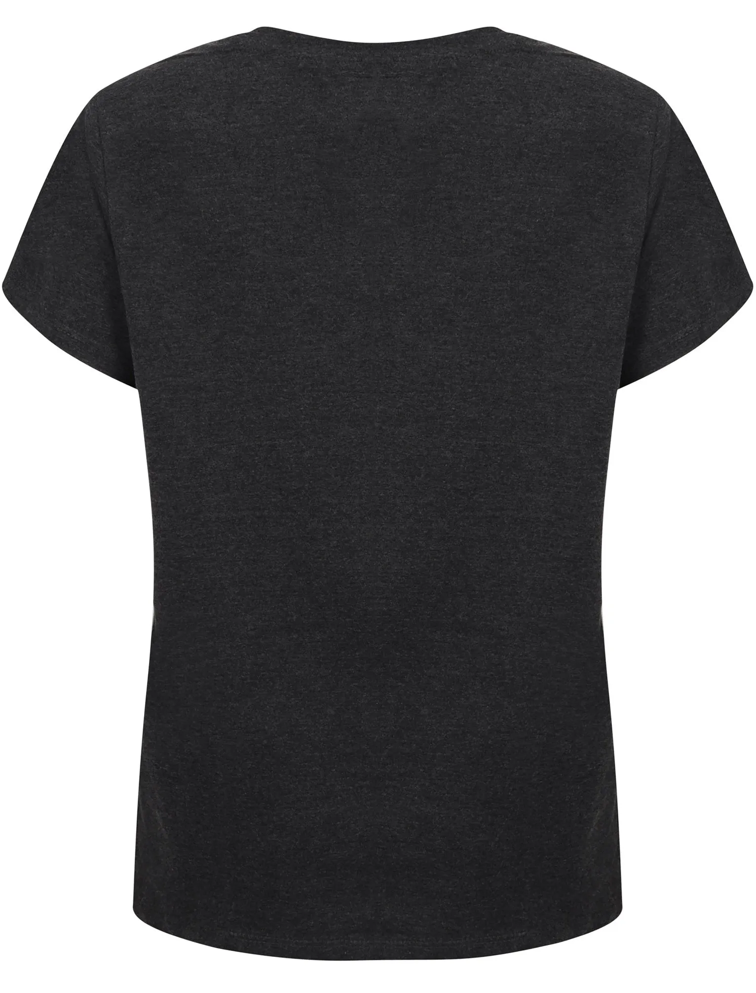 Nikita Motif Cotton Jersey T-Shirt In Charcoal Marl - Tokyo Laundry sold by Tokyo Laundry product image thumbnail 3