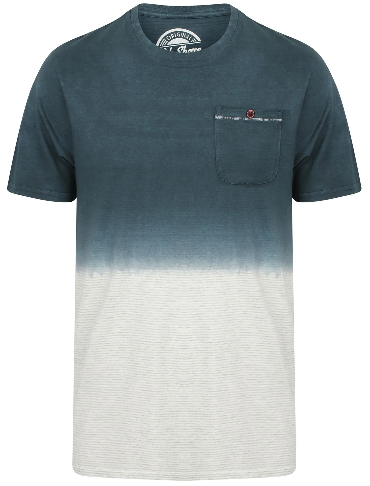 Dipper Cotton Jersey Dip Dye T-Shirt In Insignia Blue - South Shore sold by Tokyo Laundry