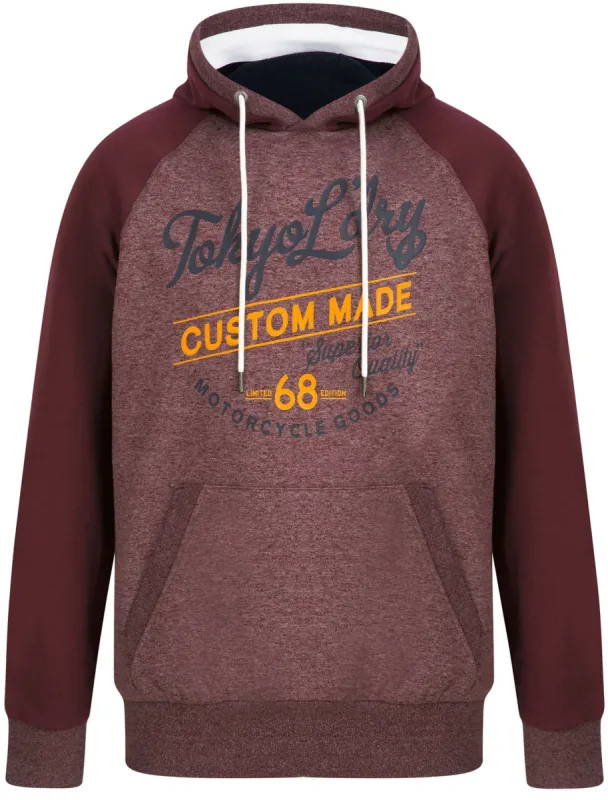 Dawson Raglan Sleeve Brushback Fleece Pullover Hoodie in Port Royale Siro - Tokyo Laundry sold by Tokyo Laundry