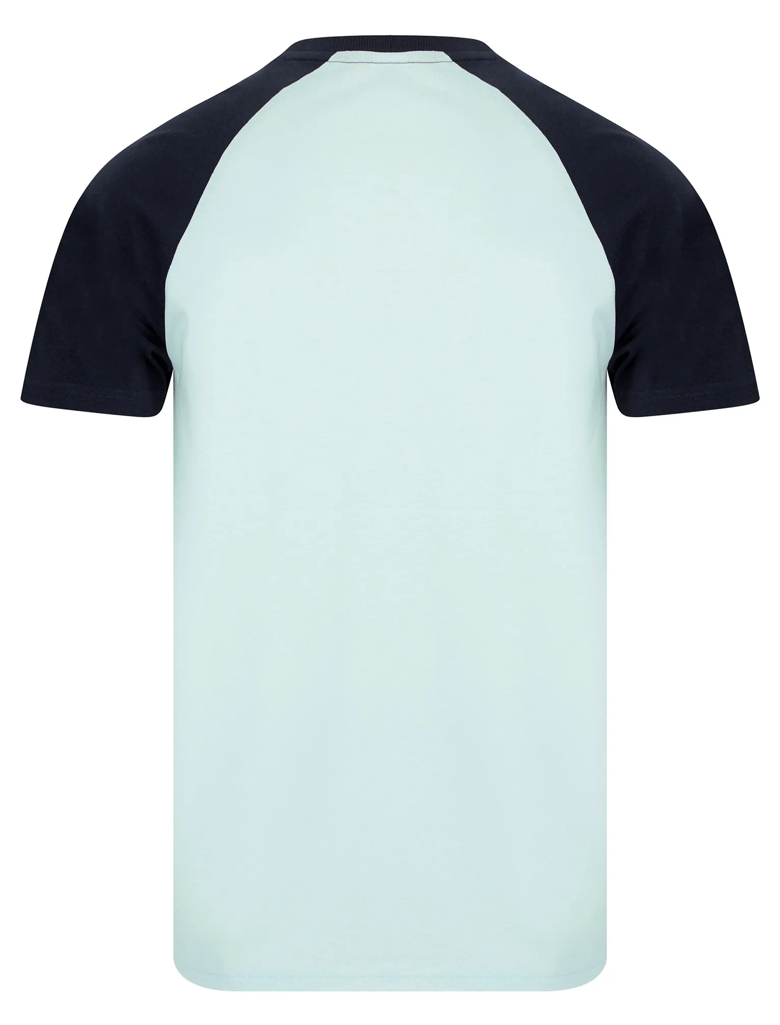 Milwaukee Baseball Style Raglan Sleeve Cotton Jersey Crew Neck T-Shirt in Maritime Blue - Tokyo Laundry sold by Tokyo Laundry product image thumbnail 2