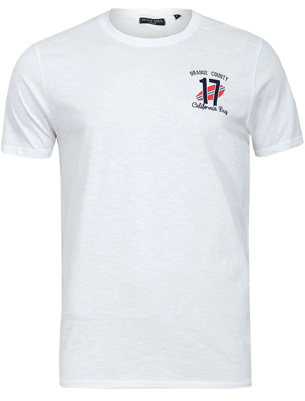 County Motif Crew Neck T-Shirt in White sold by Tokyo Laundry
