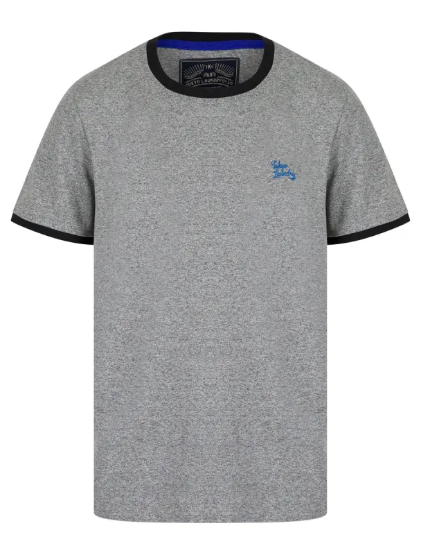 Trevor Grindle Ringer T-Shirt in Light Grey - Tokyo Laundry sold by Tokyo Laundry