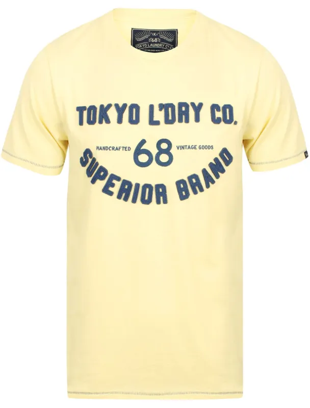 Whitewood Applique Cotton T-Shirt In Anise Flower Cream - Tokyo Laundry sold by Tokyo Laundry