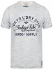 Prestonburg Flocked Motif Cotton Jersey T-Shirt In Vintage Indigo - Tokyo Laundry sold by Tokyo Laundry