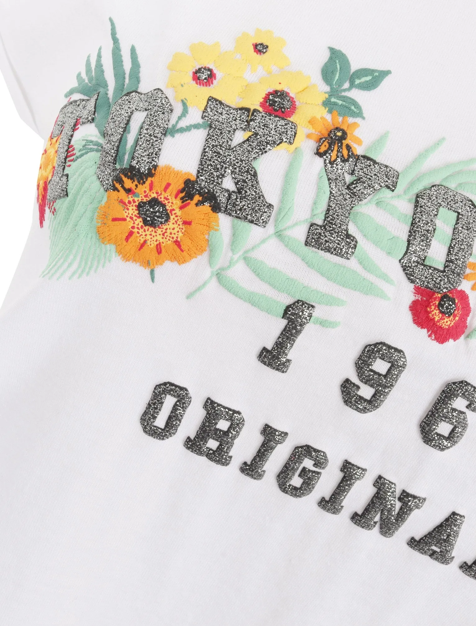 Womens Cotton T-Shirt with Turn-Up Sleeves In Optic White - Tokyo Laundry sold by Tokyo Laundry product image thumbnail 4