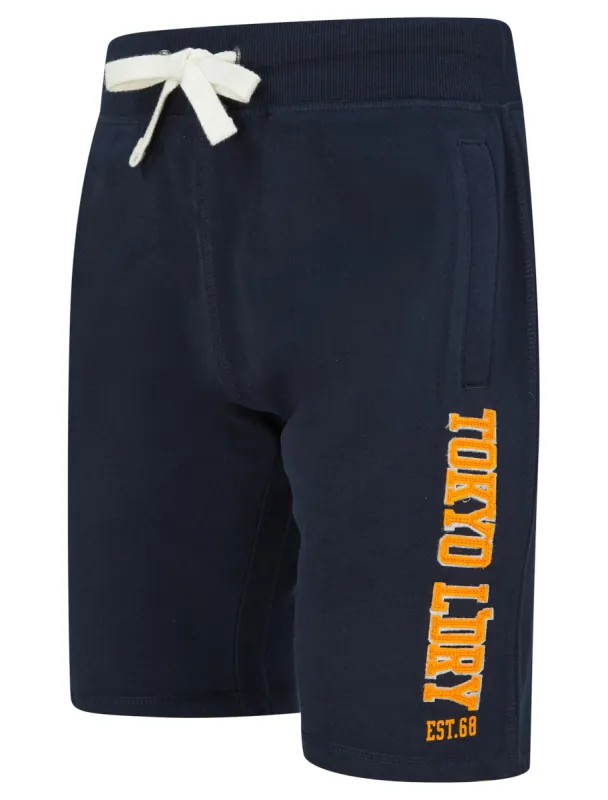 Sports Dept Applique Jogger Shorts in Sky Captain Navy - Tokyo Laundry sold by Tokyo Laundry