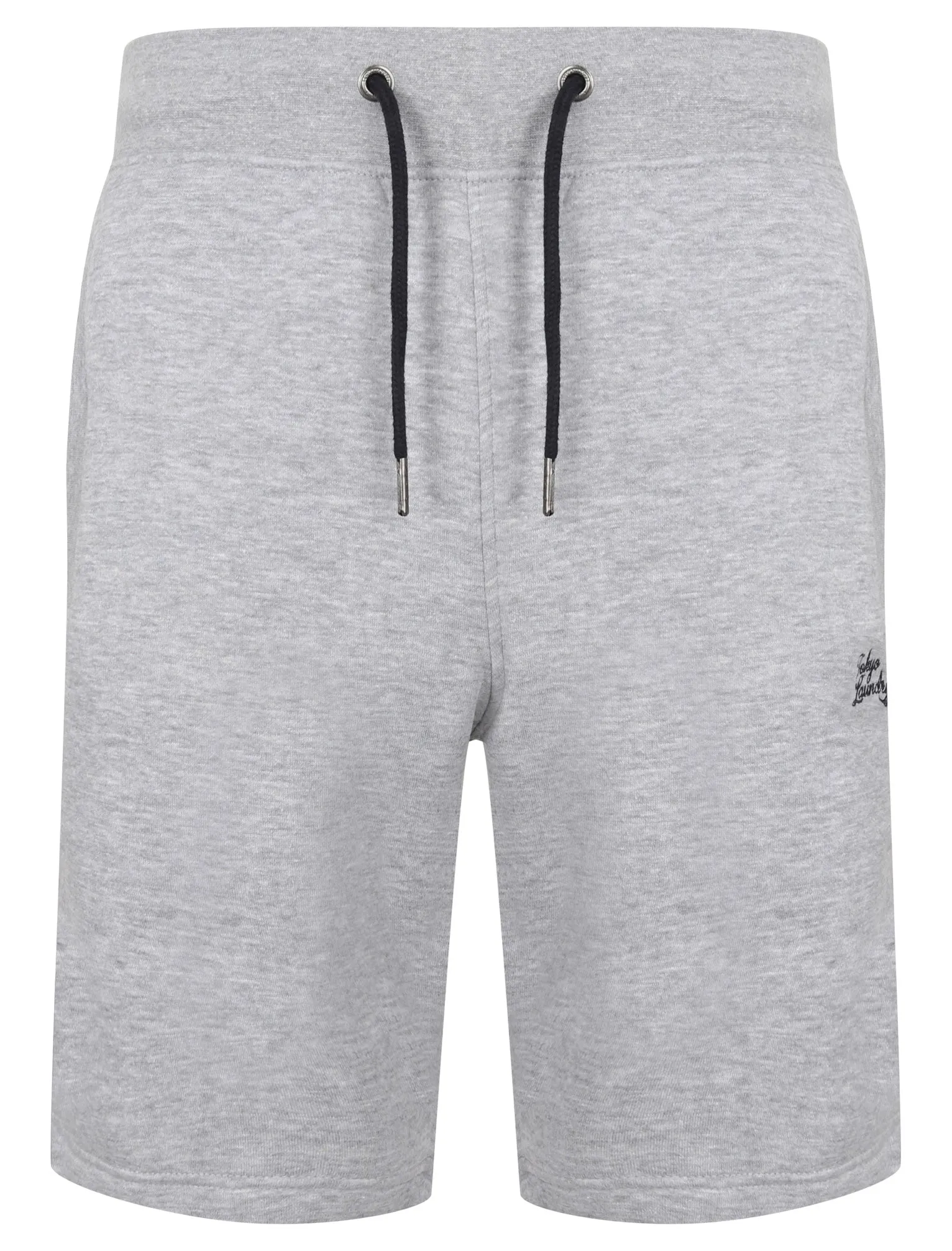 Winfield Cove Jogger Shorts with Side Tape Detail In Light Grey Marl - Tokyo Laundry sold by Tokyo Laundry product image thumbnail 2