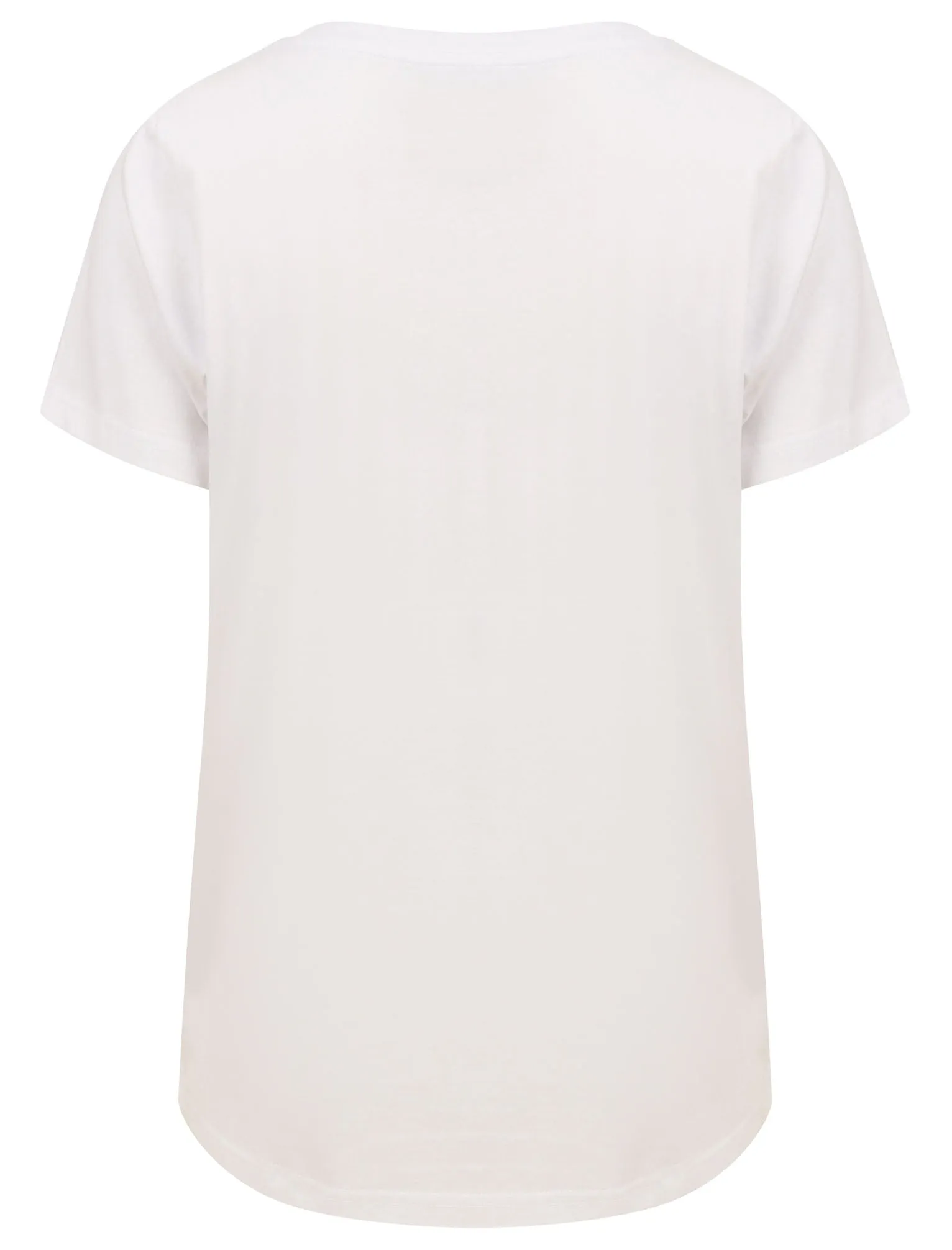 Malian Metallic Foil Floral Print Motif Cotton Jersey T-Shirt in Bright White - Tokyo Laundry sold by Tokyo Laundry product image thumbnail 2