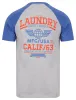 Makita Baseball Style Raglan Sleeve Cotton Jersey Crew Neck T-Shirt in Dazzling Blue - Tokyo Laundry sold by Tokyo Laundry