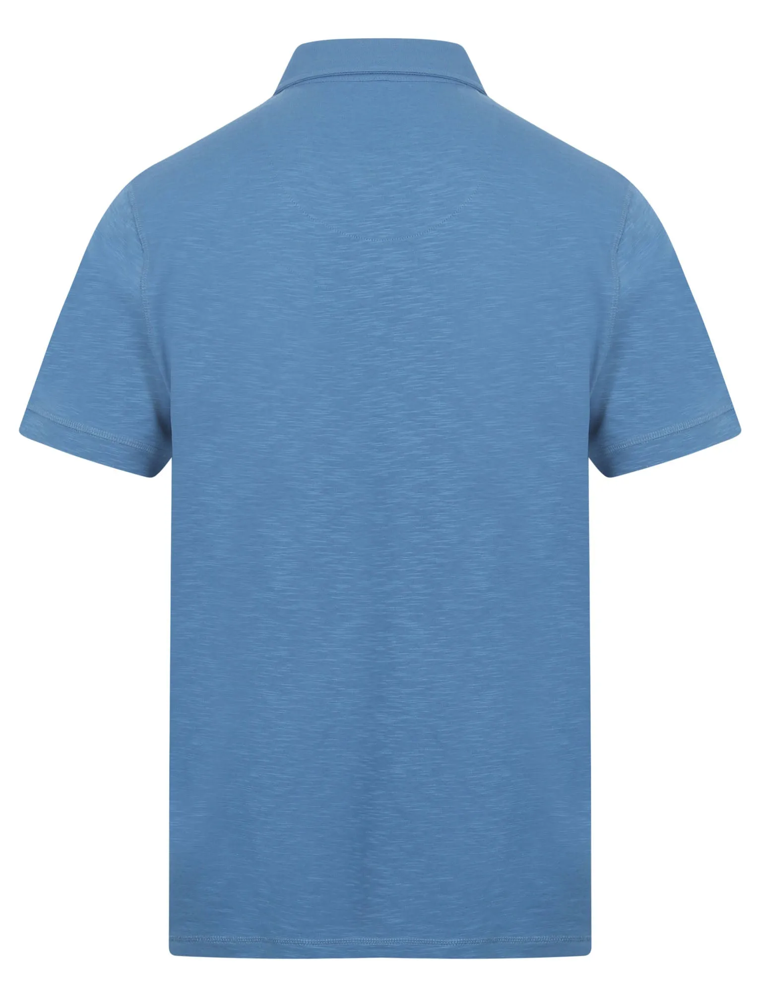 Pale Cotton Slub Polo Shirt with Chest Pocket in Federal Blue - South Shore sold by Tokyo Laundry product image thumbnail 2