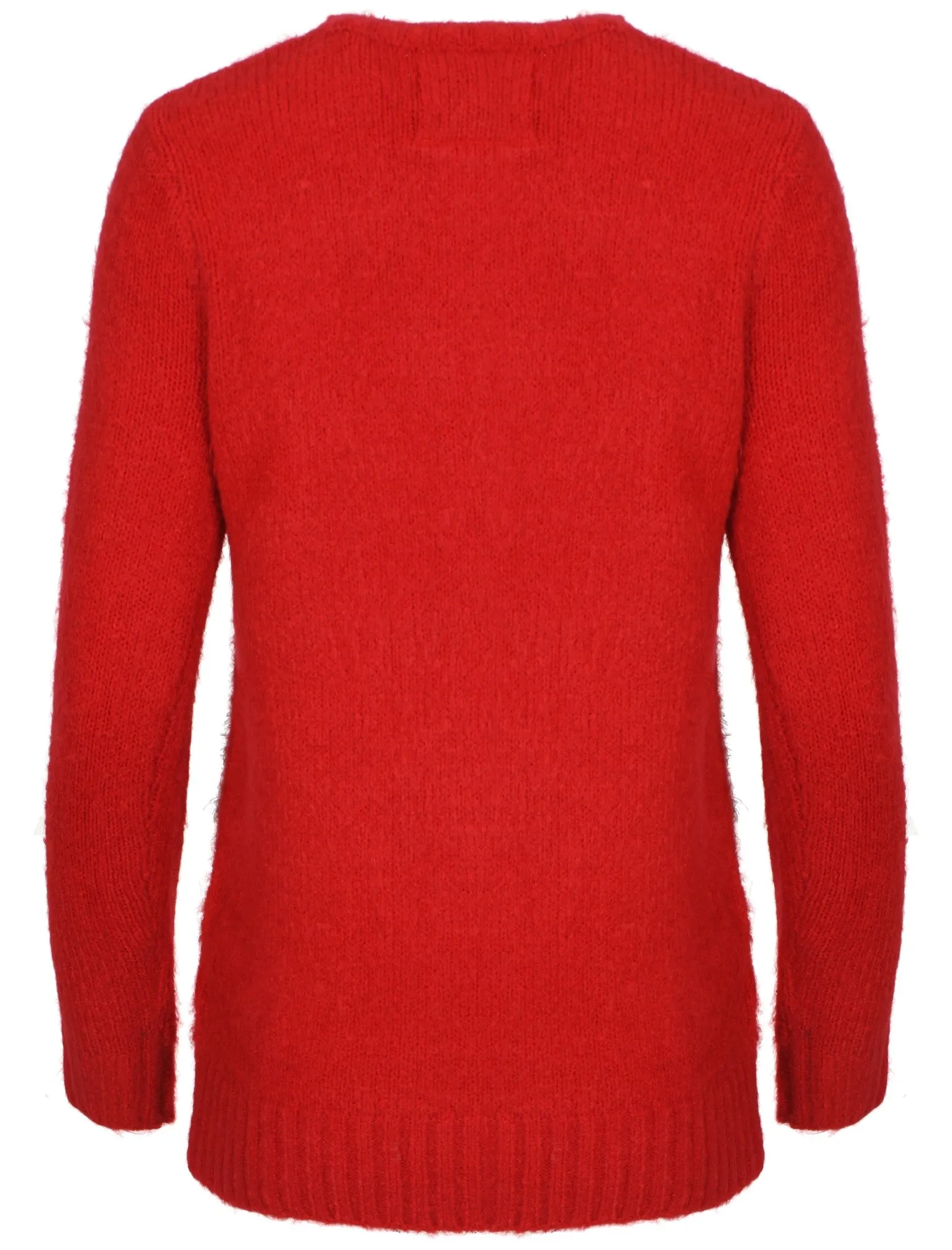 Womens Merry Christmas Mistletoe Penguins red jumper sold by Tokyo Laundry product image thumbnail 2