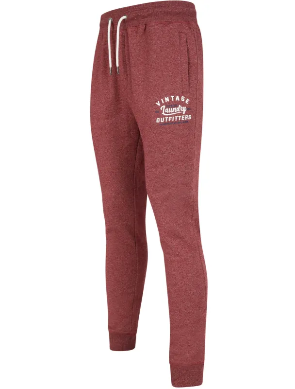 Swifter Brushback Fleece Cuffed Joggers in Burgundy Siro - Tokyo Laundry made by Tokyo Laundry