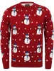 Snowball Novelty Christmas Jumper In Christmas Red - Season's Greetings sold by Tokyo Laundry