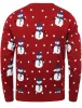 Snowball Novelty Christmas Jumper In Christmas Red - Season's Greetings sold by Tokyo Laundry