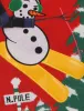 Merry Christmas Frosti The Ski Man red jumper sold by Tokyo Laundry