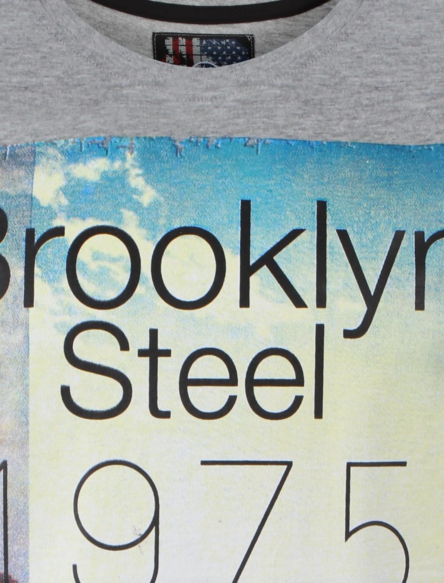 Dissident Brooklyn Steel T-Shirt in Light Grey Marl sold by Tokyo Laundry product image thumbnail 3