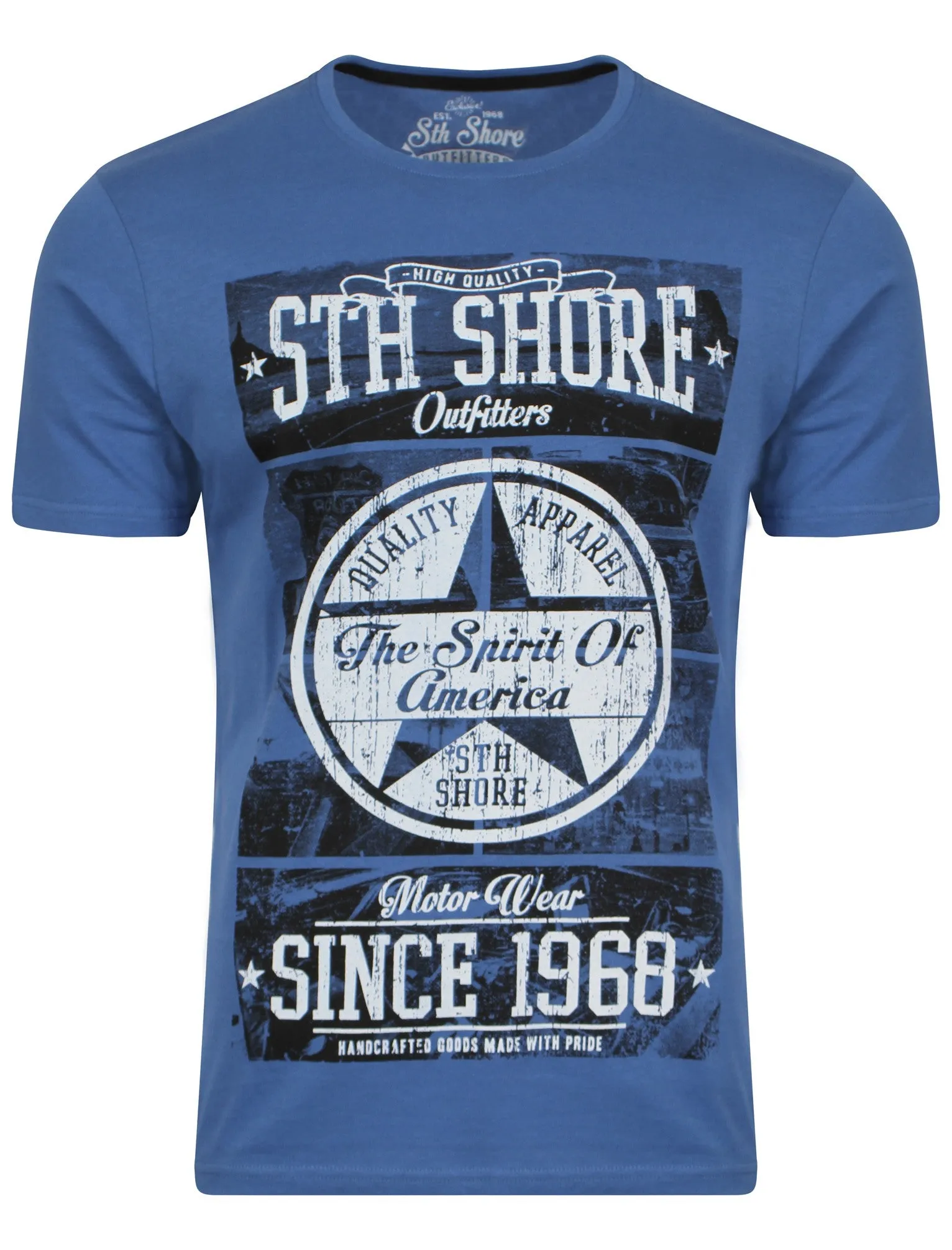 American Spirit Print T-Shirt in Federal Blue - South Shore sold by Tokyo Laundry