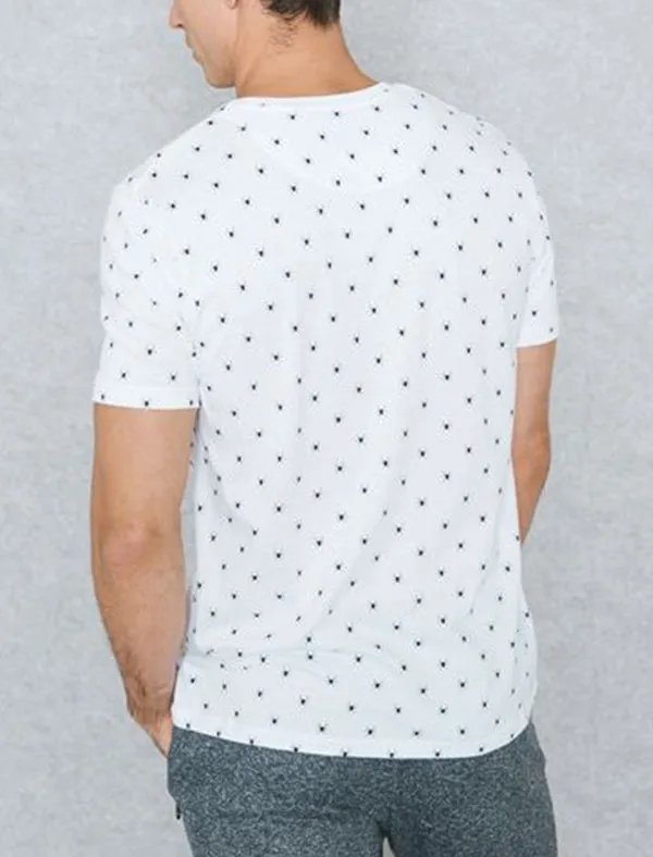 Militant Spider Print Crew Neck T-Shirt in White sold by Tokyo Laundry product image thumbnail 2