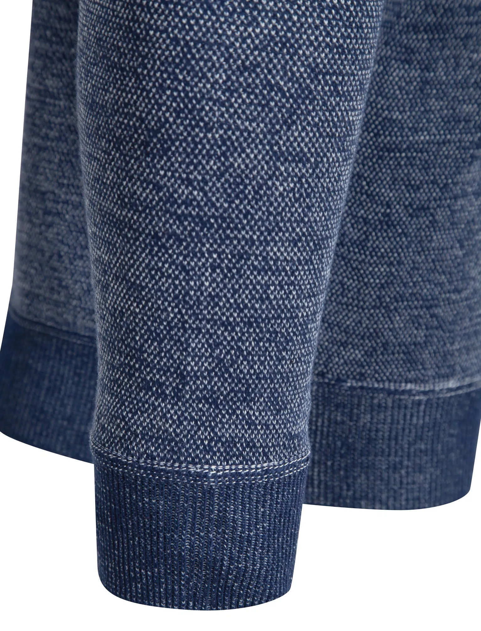 Barney Crew Neck Birdseye Pique Jumper in Blue / White Melange - Kensington Eastside sold by Tokyo Laundry product image thumbnail 3