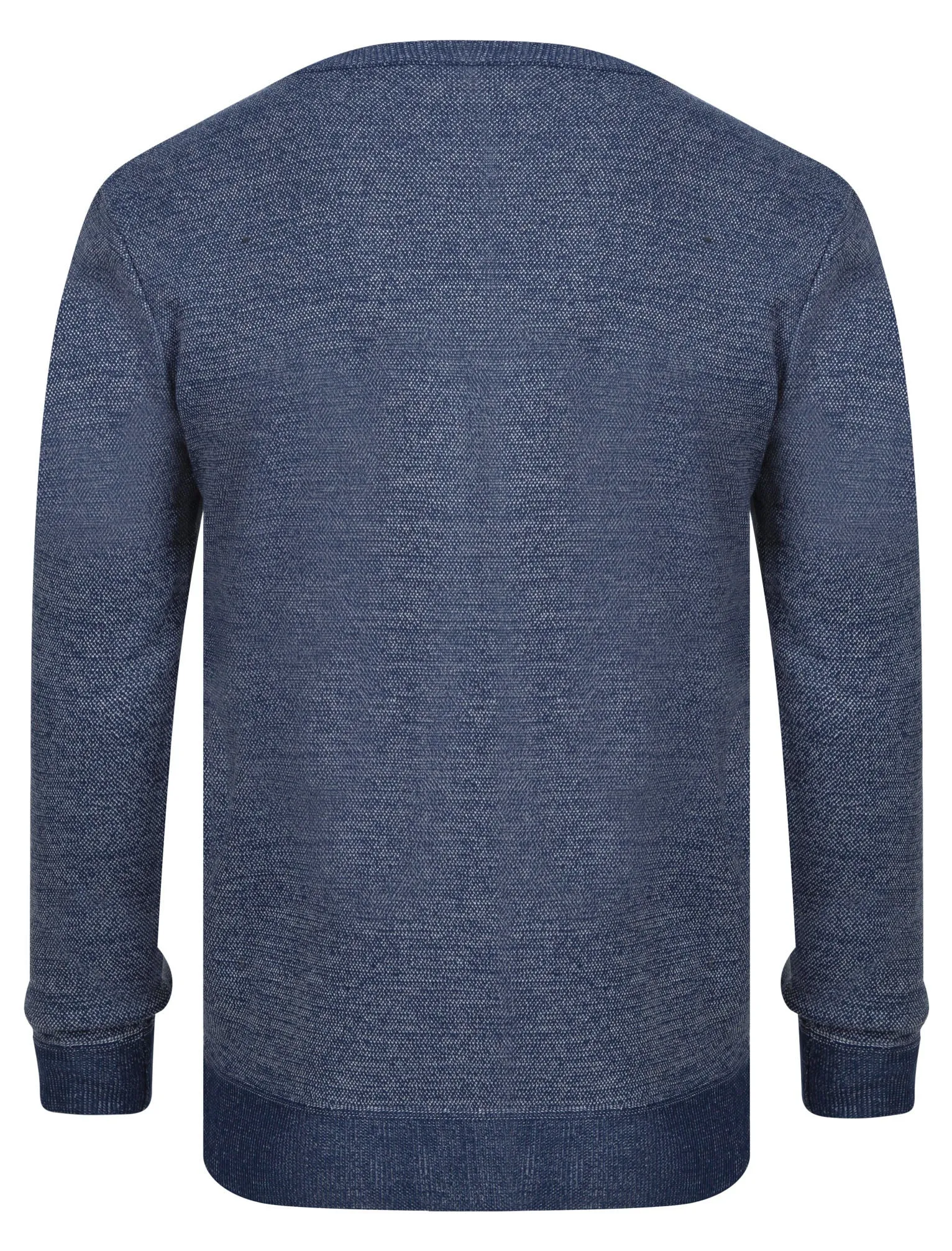 Barney Crew Neck Birdseye Pique Jumper in Blue / White Melange - Kensington Eastside sold by Tokyo Laundry product image thumbnail 2
