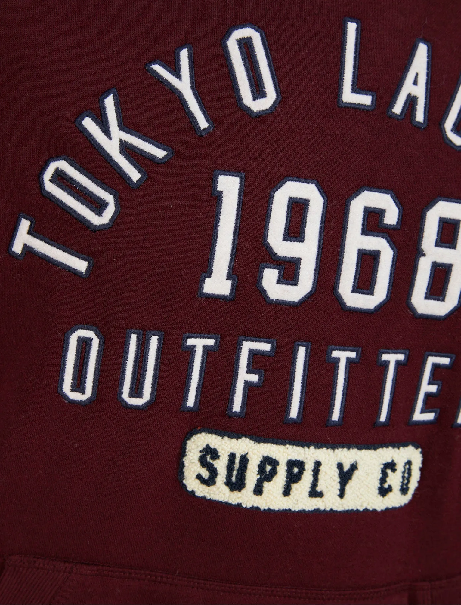 Thought Fleece Pullover Hoodie with Borg Lined Hood in Winetasting - Tokyo Laundry sold by Tokyo Laundry product image thumbnail 3