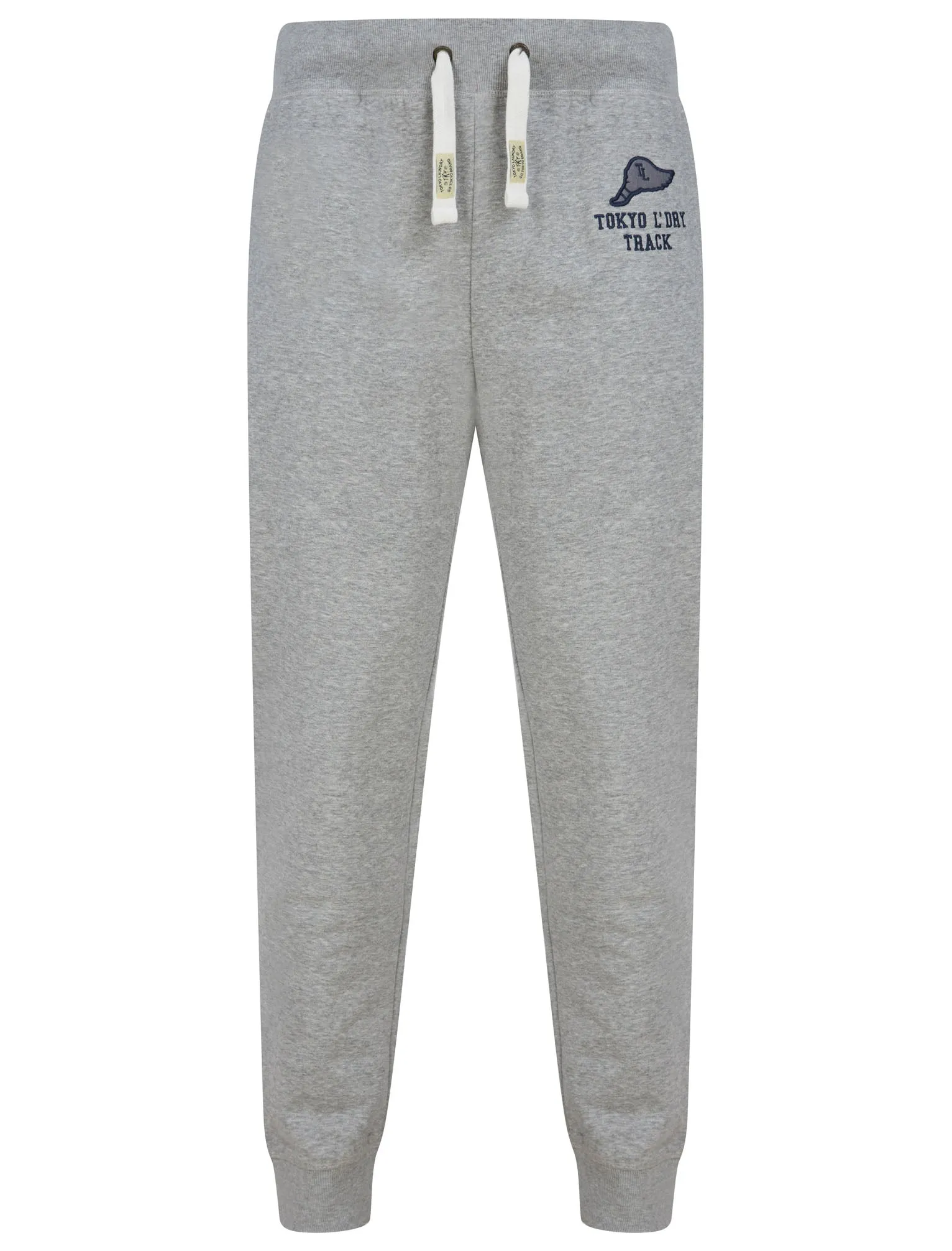 Pollow Brushback Fleece Cuffed Joggers in Light Grey Marl - Tokyo Laundry sold by Tokyo Laundry product image thumbnail 2