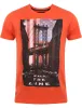 Dissident Walk The Line T-Shirt in Paprika sold by Tokyo Laundry