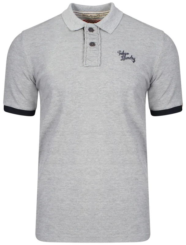 Port Orange Polo Shirt in Light Grey Marl - Tokyo Laundry sold by Tokyo Laundry
