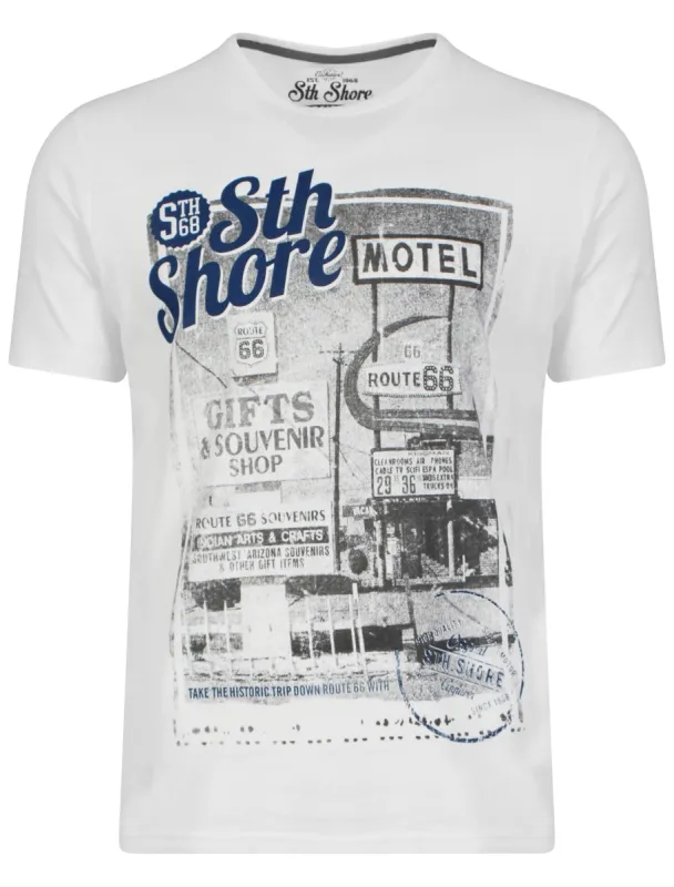 Print T-Shirt in Ivory  - South Shore sold by Tokyo Laundry
