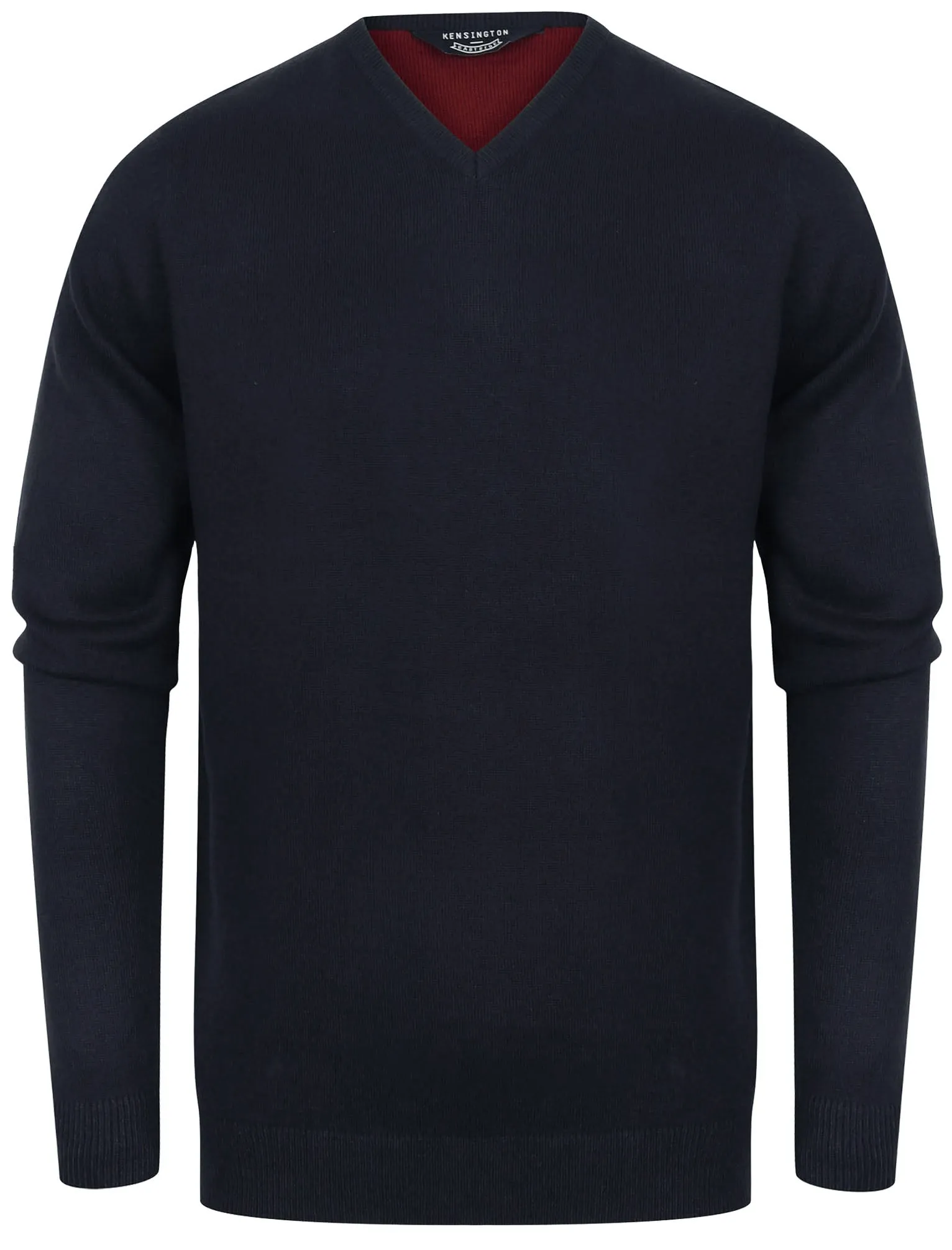 Jarrett Basic V Neck Knitted Jumper in Dark Navy - Kensington Eastside sold by Tokyo Laundry