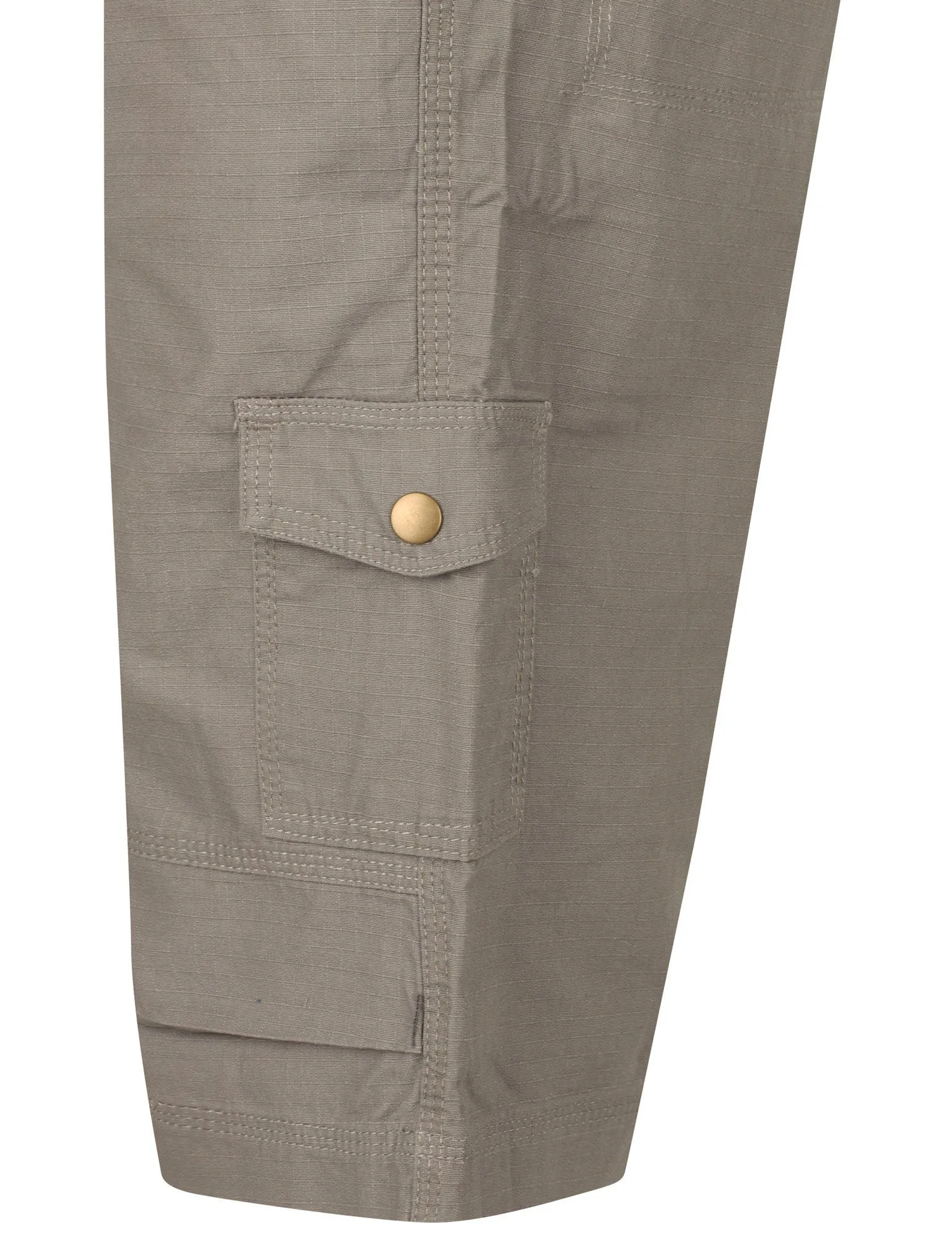 Juno Ripstop Cotton Cargo Shorts with Belt In Light Grey sold by Tokyo Laundry product image thumbnail 3