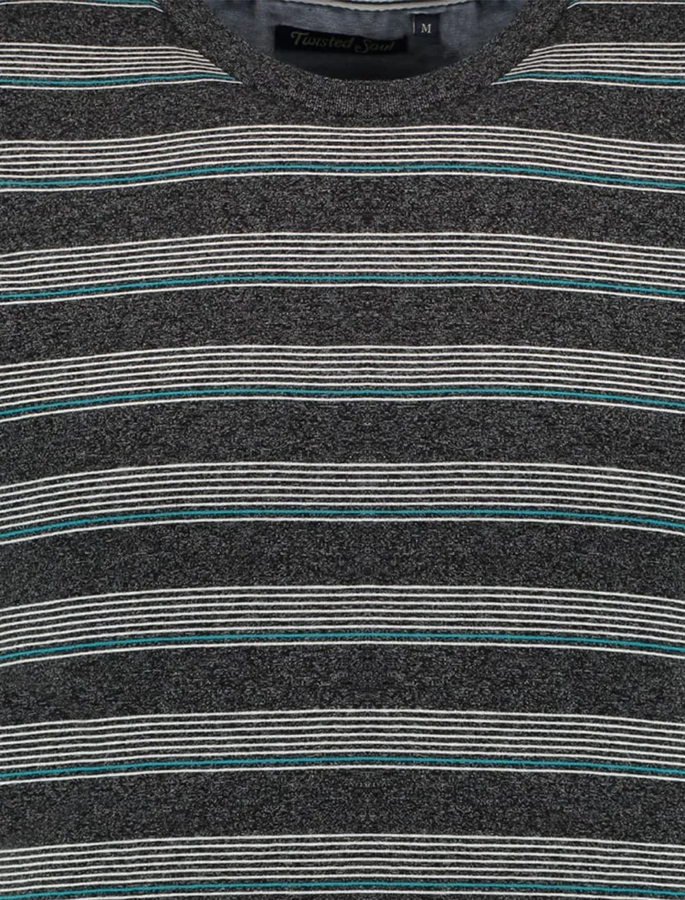 Copolla Stripe Crew Neck T-Shirt with Chest Pocket in Grey sold by Tokyo Laundry product image thumbnail 2