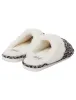 Bogota Faux Suede Mule Slippers with Faux Fur Lining & Trim in Grey Leopard - Tokyo Laundry sold by Tokyo Laundry