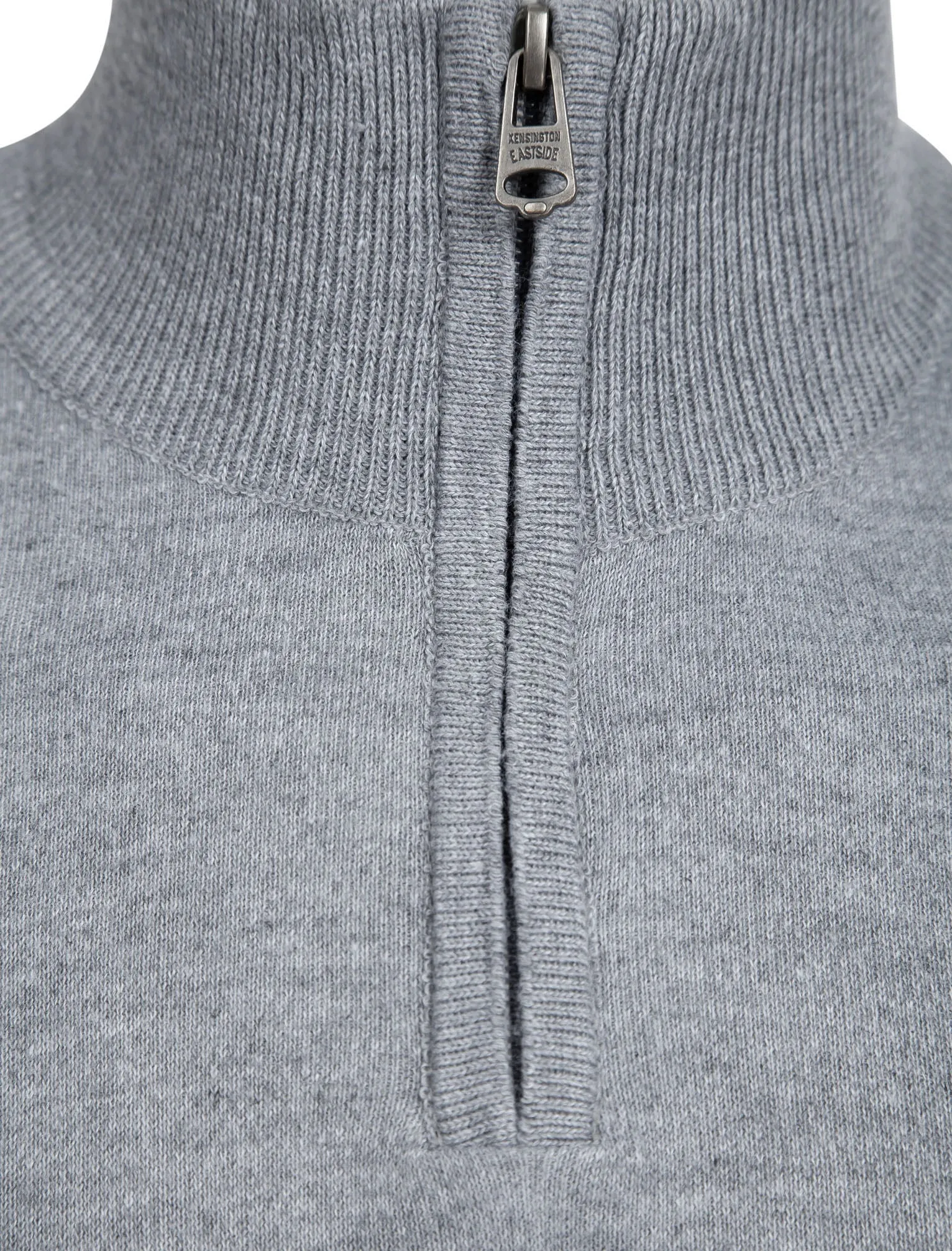 Humphrey Striped Half Zip Neck Knit Jumper in Grey - Kensington Eastside sold by Tokyo Laundry product image thumbnail 3