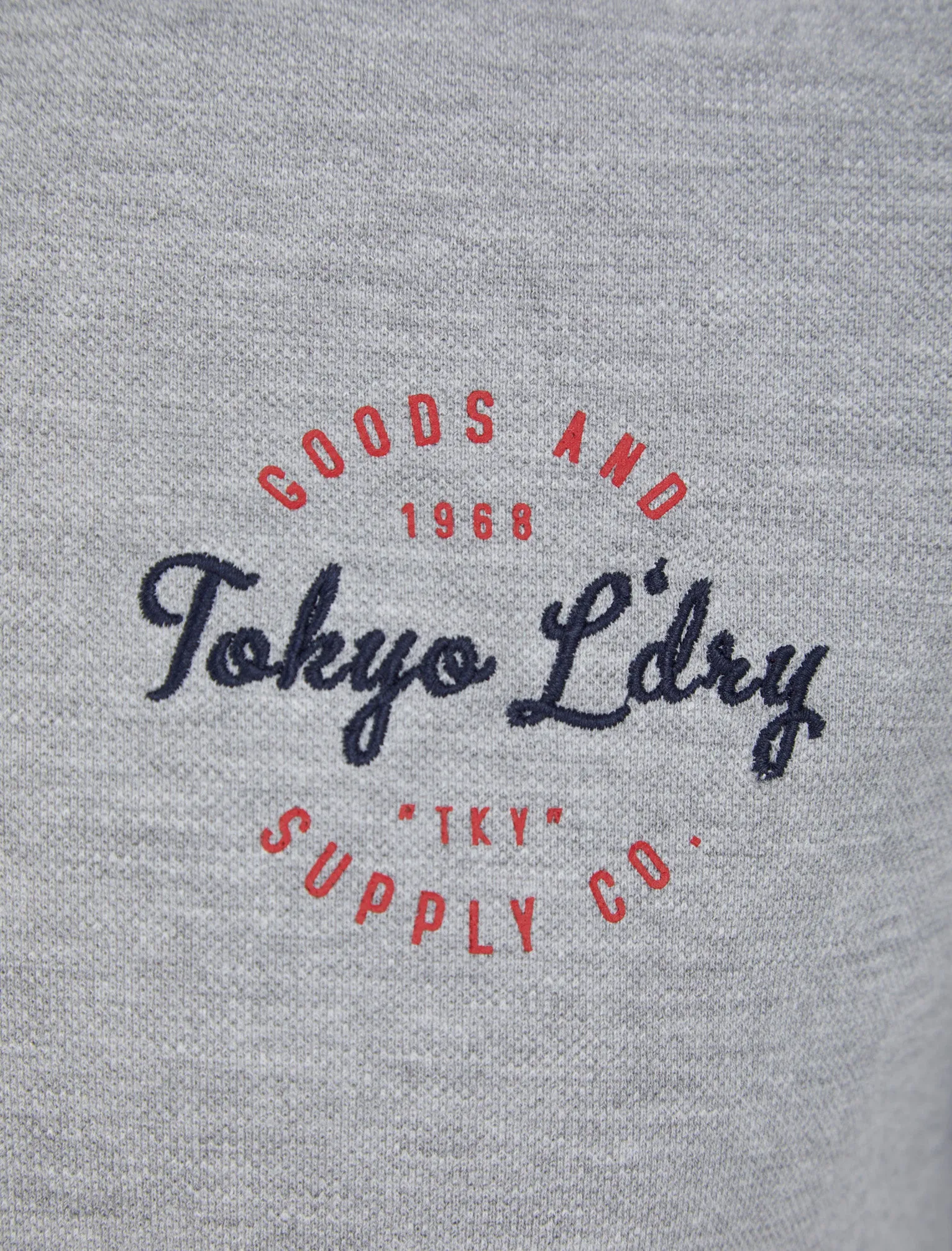 Taper Cotton Pique Polo Shirt in Light Grey Marl - Tokyo Laundry sold by Tokyo Laundry product image thumbnail 4