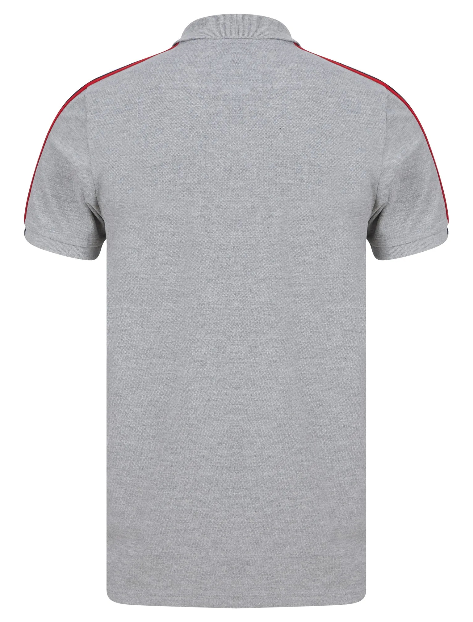 Taper Cotton Pique Polo Shirt in Light Grey Marl - Tokyo Laundry sold by Tokyo Laundry product image thumbnail 3