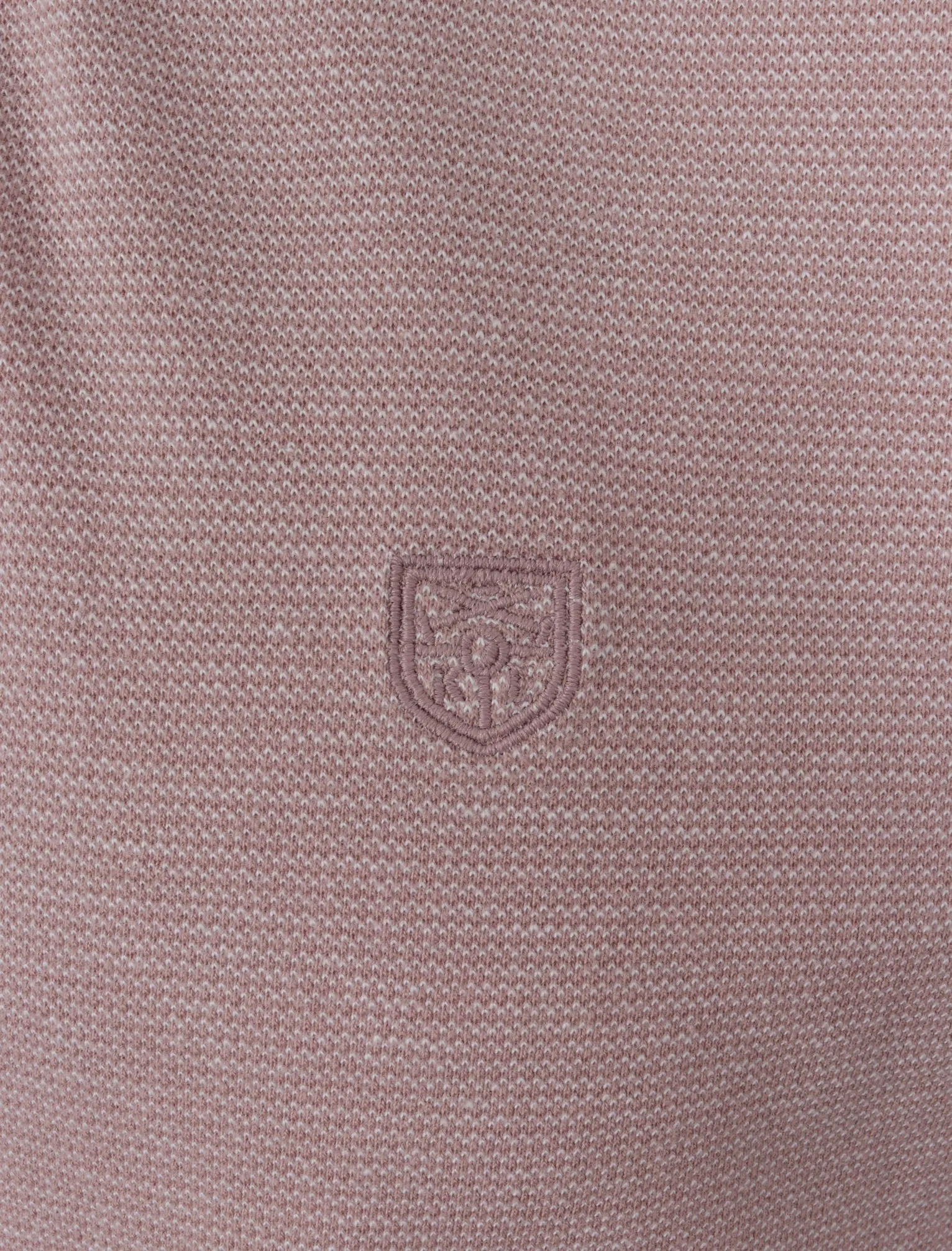 Norfolk Cotton Textured Jersey Polo Shirt in Deauville Mauve - Kensington Eastside sold by Tokyo Laundry product image thumbnail 3