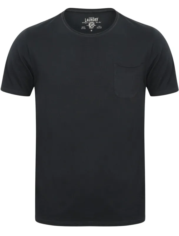 Zella Cotton Jersey T-Shirt with Pocket in Dark Navy - Tokyo Laundry sold by Tokyo Laundry