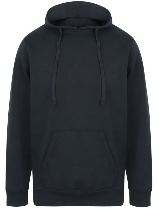 Ryker Brush Back Fleece Basic Pullover Hoodie In Navy sold by Tokyo Laundry