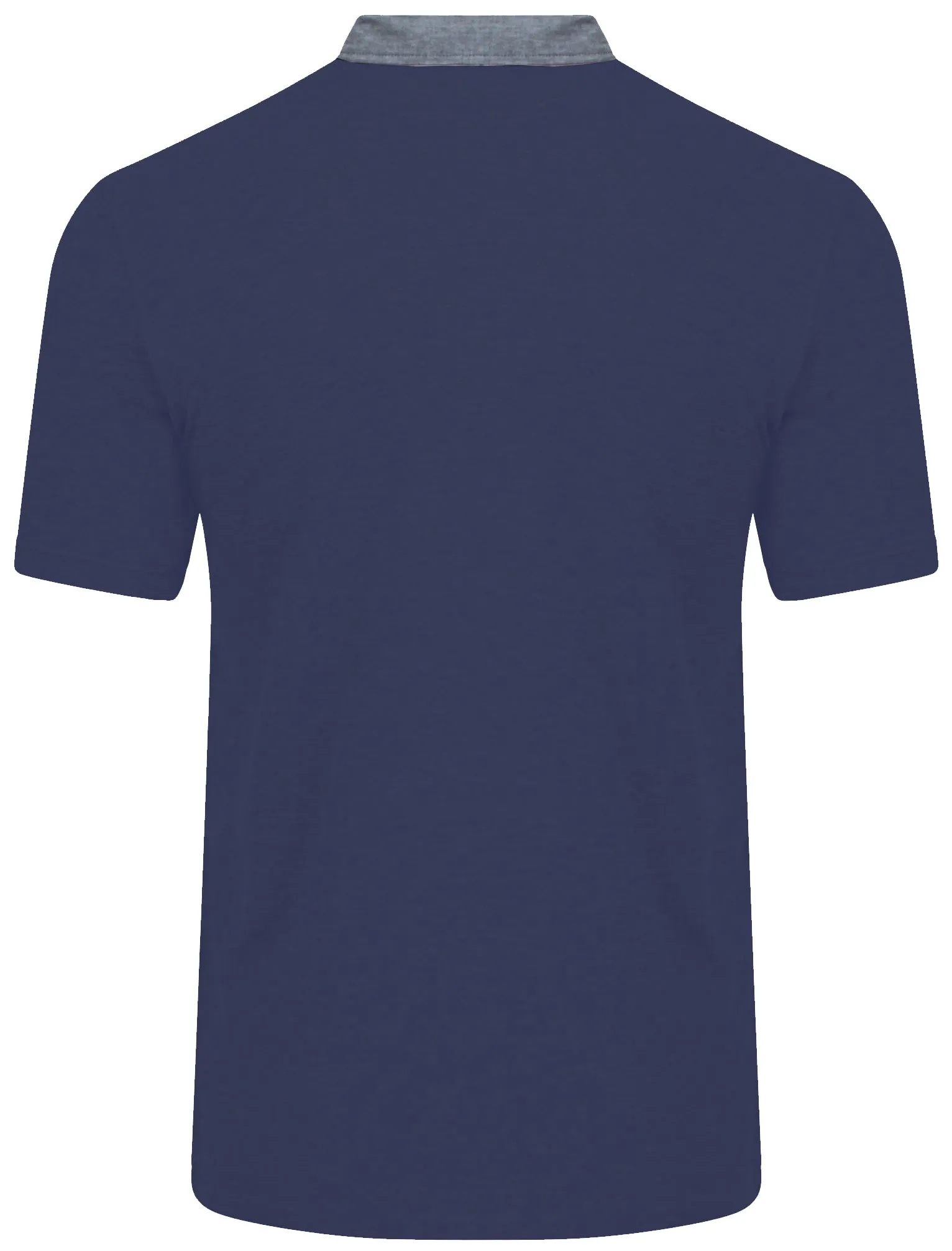 Dunstable Chambray Collar Polo Shirt in Bijou Blue - Kensington Eastside sold by Tokyo Laundry product image thumbnail 2