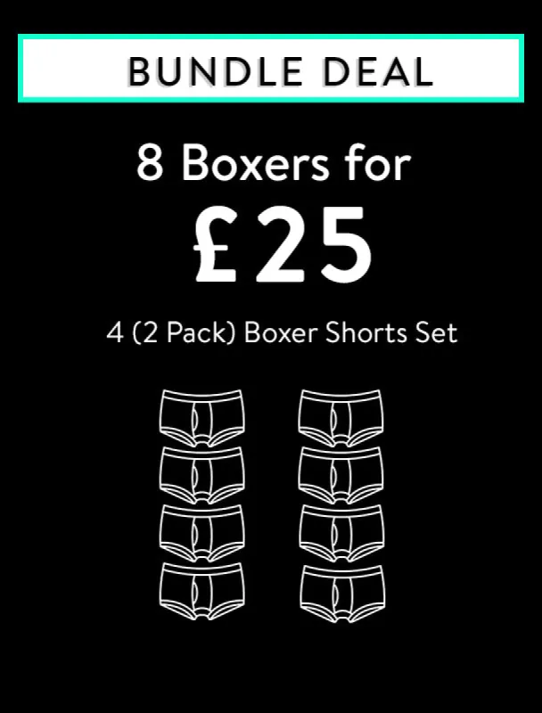 Bundle Deal - 8 Boxers for £25* sold by Tokyo Laundry